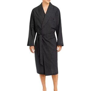 Polo Ralph Lauren Cotton Check Shawl Collar Robe Size S